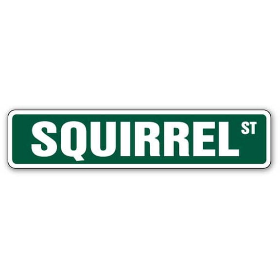 SignMission SS-Squirrel 4 x 18 in. Squirrel Street Sign