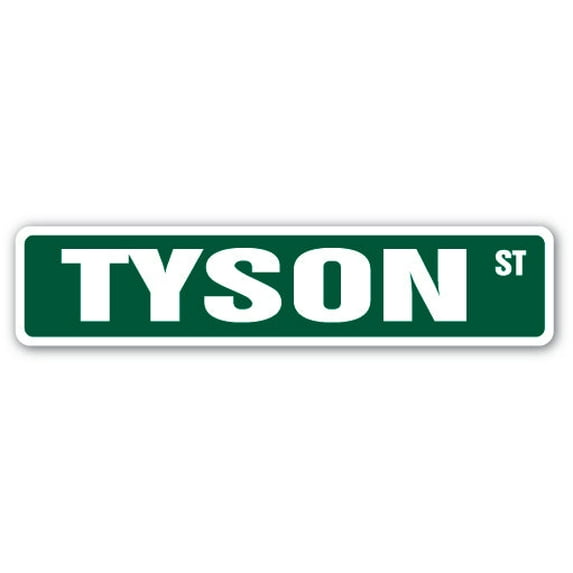 SignMission SS-TYSON 4 x 18 in. Childrens Name Room Street Sign - Tyson