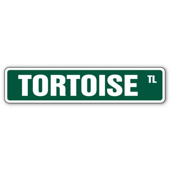 SignMission SS-Tortoise 18 in. Tortoise Street Sign - Turtle Turtles Lover Collector Fun