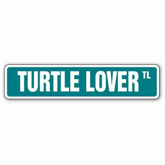 SignMission SS-Turtle Lover 4 x 18 in. Turtle Lover Street Sign