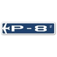 thumbnail image 1 of P-8 Street Sign Air Force Aircraft Military | Indoor/Outdoor | 24" Wide, 1 of 1