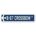 thumbnail image 1 of B-67 Crossbow Street Sign Air Force Aircraft Military | Indoor/Outdoor | 18" Wide, 1 of 1