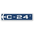 thumbnail image 1 of C-24 Street Sign Air Force Aircraft Military | Indoor/Outdoor | 18" Wide, 1 of 1