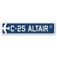 thumbnail image 1 of C-25 Altair Street Sign Air Force Aircraft Military | Indoor/Outdoor | 18" Wide, 1 of 1