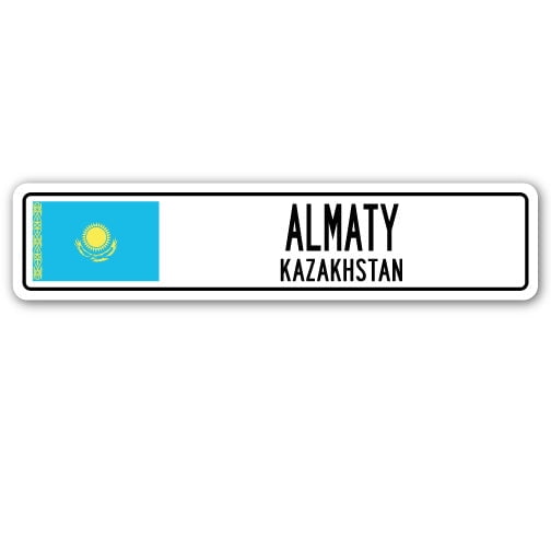 SignMission SSC-Almaty Kz Street Sign - Almaty, Kazakhstan