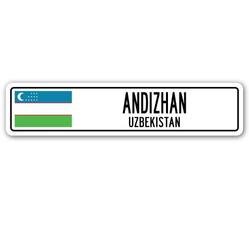 SignMission SSC-Andizhan Uz Street Sign - Andizhan, Uzbekistan