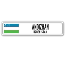 SignMission SSC-Andizhan Uz Street Sign - Andizhan, Uzbekistan