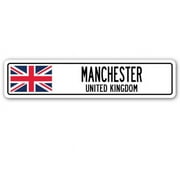 SignMission SSC-Manchester Gb 4 x 18 in. Manchester, United Kingdom Street Sign