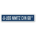 thumbnail image 1 of SignMission SSN-624-Nimitz Cvn 68 USS Nimitz CVN 68 Street Sign - US Navy Ship Veteran Sailor Gift, 1 of 5