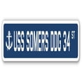 thumbnail image 1 of SignMission SSN-730-Somers Ddg 34 USS Somers DDG 34 Street Sign - US Navy Ship Veteran Sailor Gift, 1 of 5