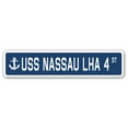 thumbnail image 1 of SignMission SSN-Nassau Lha 4 USS Nassau LHA 4 Street Sign - US Navy Ship Veteran Sailor Gift, 1 of 5