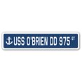thumbnail image 1 of SignMission SSN-Obrien Dd 975 USS OBrien DD 975 Street Sign - US Navy Ship Veteran Sailor Gift, 1 of 5