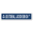 thumbnail image 1 of SignMission SSN-Stonewall Jackson Ssbn 4 x 18 in. A-16 Street Sign - USS Stonewall Jackson SSBN 634, 1 of 5