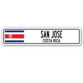 thumbnail image 1 of SignMission SSC-San Jose Cr San Jose, Costa Rica Street Sign - Costa Rican Tico Flag City Country Road Wall Gift, 1 of 5