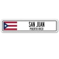 thumbnail image 1 of SAN JUAN PUERTO RICO Street Sign Puerto Rican American flag city country gift, 1 of 5