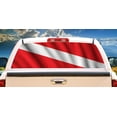 thumbnail image 1 of SignMission Scuba Flag In The Wind Rear Window Graphic truck view thru vinyl decal HD Graphics Professional Grade Material Universal Fit for Full Size Trucks Weatherproof  Made In The, 1 of 3