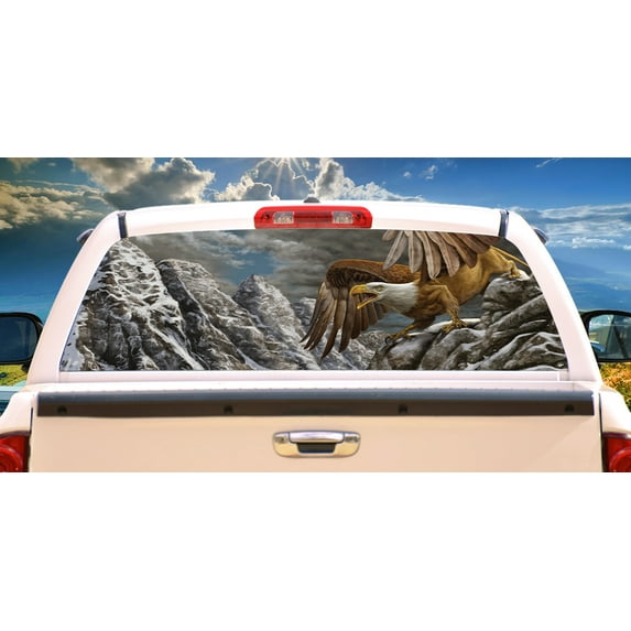 SignMission Before The Storm Rear Window Graphic truck view thru vinyl decal HD Graphics Professional Grade Material Universal Fit for Full Size Trucks Weatherproof & Car Wash Safe Made
