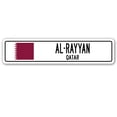 thumbnail image 1 of AL-RAYYAN QATAR Street Sign Qatari flag city country road wall gift, 1 of 5