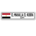 thumbnail image 1 of EL-MAHALLA EL-KUBRA EGYPT Street Sign Egyptian flag city country road wall gift, 1 of 5