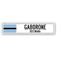 thumbnail image 1 of GABORONE BOTSWANA Street Sign Batswana flag city country road wall gift, 1 of 5