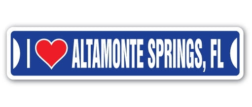 SignMission SSIL-Altamonte Springs Fl Street Sign - I Love Altamonte ...
