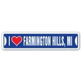 thumbnail image 1 of SignMission SSIL-Farmington Hills Mi Street Sign - I Love Farmington Hills, Michigan, 1 of 5