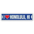 thumbnail image 1 of SignMission SSIL-Honolulu Hi Street Sign - I Love Honolulu, Hawaii, 1 of 5