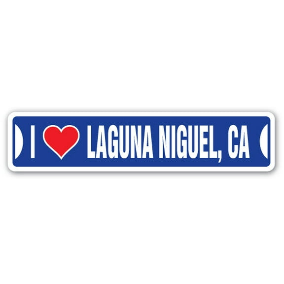 SignMission SSIL-Laguna Niguel Ca Street Sign - I Love Laguna Niguel, California