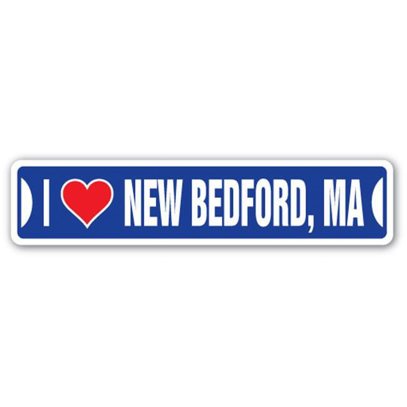 SignMission Street Sign I Love New Bedford, Massachusetts