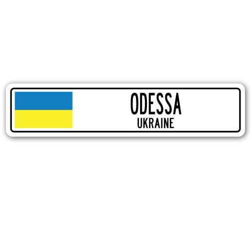 SignMission SSC-Odessa Ua Street Sign - Odessa, Ukraine