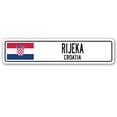 thumbnail image 1 of RIJEKA CROATIA Street Sign Croatian flag city country road wall gift, 1 of 5