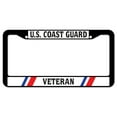 thumbnail image 1 of SignMission U.S. Coast Guard Veteran Plastic License Plate Frame, License Tag Holder 12" X 6" Fits Any Car, Truck, SUV, RV, or Trailer, 1 of 1