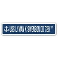 thumbnail image 1 of USS LYMAN K SWENSON DD 729 Street Sign us navy ship veteran sailor gift, 1 of 5