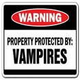 thumbnail image 1 of SignMission W-Property Protected Vampire Property Protected by Vampires Warning Sign, 1 of 4