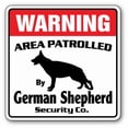 thumbnail image 1 of SignMission WD-GERMAN SHEPHERD 12 x 8 in. Area Patrolled Guard Patrol Warning Dog Vet German Shepherd Security Sign, 1 of 5