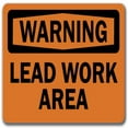 thumbnail image 1 of Warning Sign -  Lead Work Area - 10" x 14" OSHA Safety Sign, 1 of 1