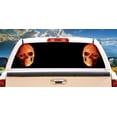 thumbnail image 1 of SignMission Wax Skull Rear Window Graphic truck view thru vinyl decal HD Graphics Professional Grade Material Universal Fit for Full Size Trucks Weatherproof & Car Wash Safe Made In The, 1 of 3