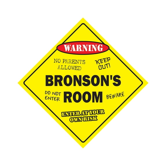 SignMission X-14-Bronsons Room 14 in. Bronsons Crossing Zone Xing Room Sign