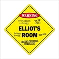 thumbnail image 1 of SignMission X-14-Elliots Room 14 in. Elliots Crossing Zone Xing Room Sign, 1 of 5