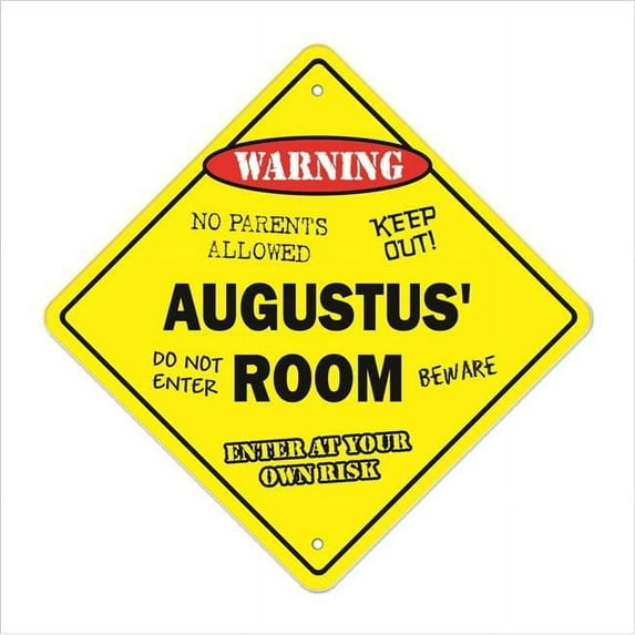 SignMission X-Augustus Room 12 x 12 in. Crossing Zone Xing Room Sign - Augustus