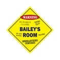 thumbnail image 1 of SignMission X-Baileys Room 12 x 12 in. Baileys Room Crossing Zone Xing Sign, 1 of 5