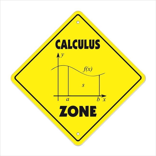 SignMission XCALCULUS 12 x 12 in. Zone Xing Crossing Sign Calculus