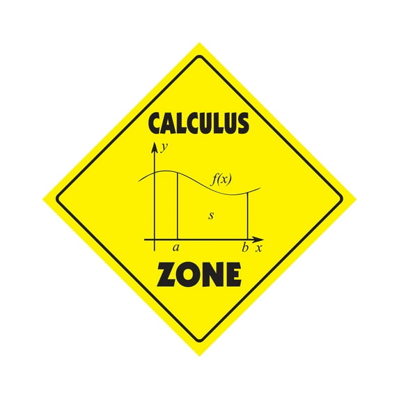 SignMission X-CALCULUS 12 x 12 in. Zone Xing Crossing Sign - Calculus