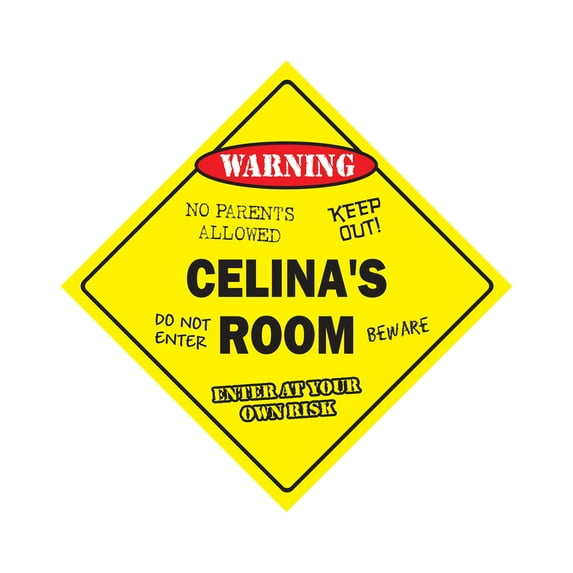 SignMission X-Celinas Room 12 x 12 in. Crossing Zone Xing Room Sign - Celinas