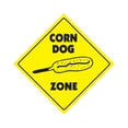 thumbnail image 1 of SignMission X-Corndog 12 in. Corndog Zone Xing Crossing Sign, 1 of 5