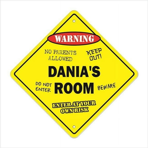 SignMission X-Danias Room 12 x 12 in. Crossing Zone Xing Room Sign - Danias