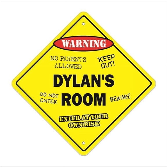 SignMission X-Dylans Room 12 x 12 in. Dylans Room Crossing Zone Xing Sign