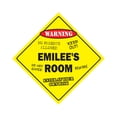 thumbnail image 1 of SignMission X-Emilees Room 12 x 12 in. Crossing Zone Xing Room Sign - Emilees, 1 of 5