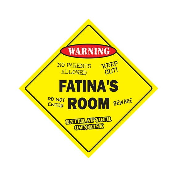 SignMission X-Fatinas Room 12 x 12 in. Crossing Zone Xing Room Sign - Fatinas