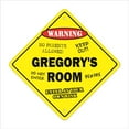 thumbnail image 1 of SignMission X-Gregorys Room 12 x 12 in. Crossing Zone Xing Room Sign - Gregorys, 1 of 5